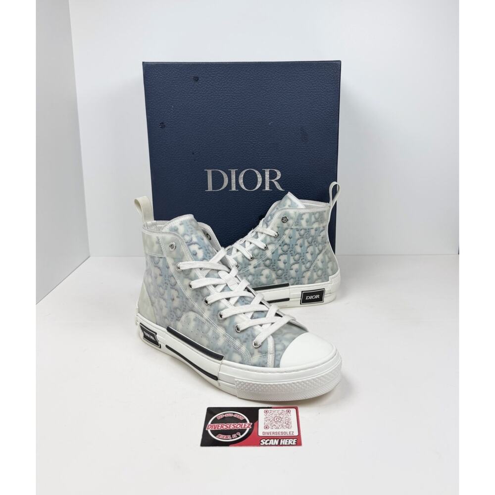 Size 40EU/7US - Dior B23 High Dior White/Blue Oblique🥶 Retail $1,200!